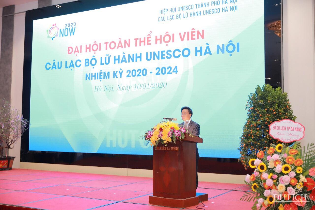 Ông Trương Quốc Hùng, Chủ tịch HUTC phát biểu tại Đại hội